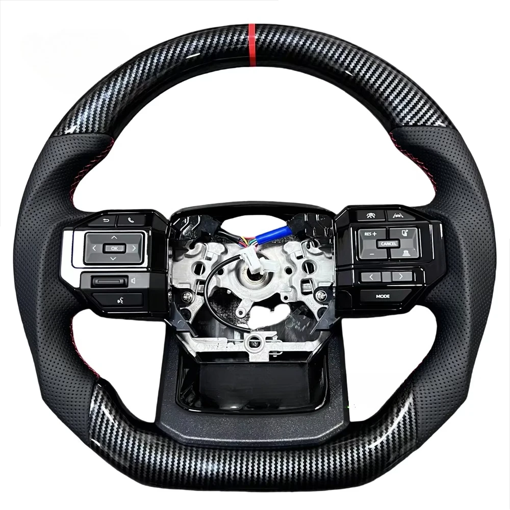 

Руль с узором из углеродного волокна для Toyota Land Cruiser Prado LC300 LC250 Cruiser LC200 Hilux Fortuner 2018-2022