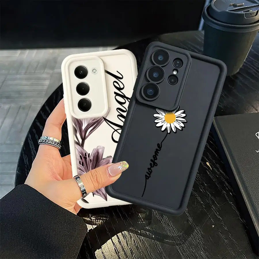 Fresh Flower Daisy Pattern Case for Samsung Galaxy A56 A23 A12 A13 A15 A16 A34 A35 A36 A53 A54 A26 A32 A51 A73 A71 A72 Phone