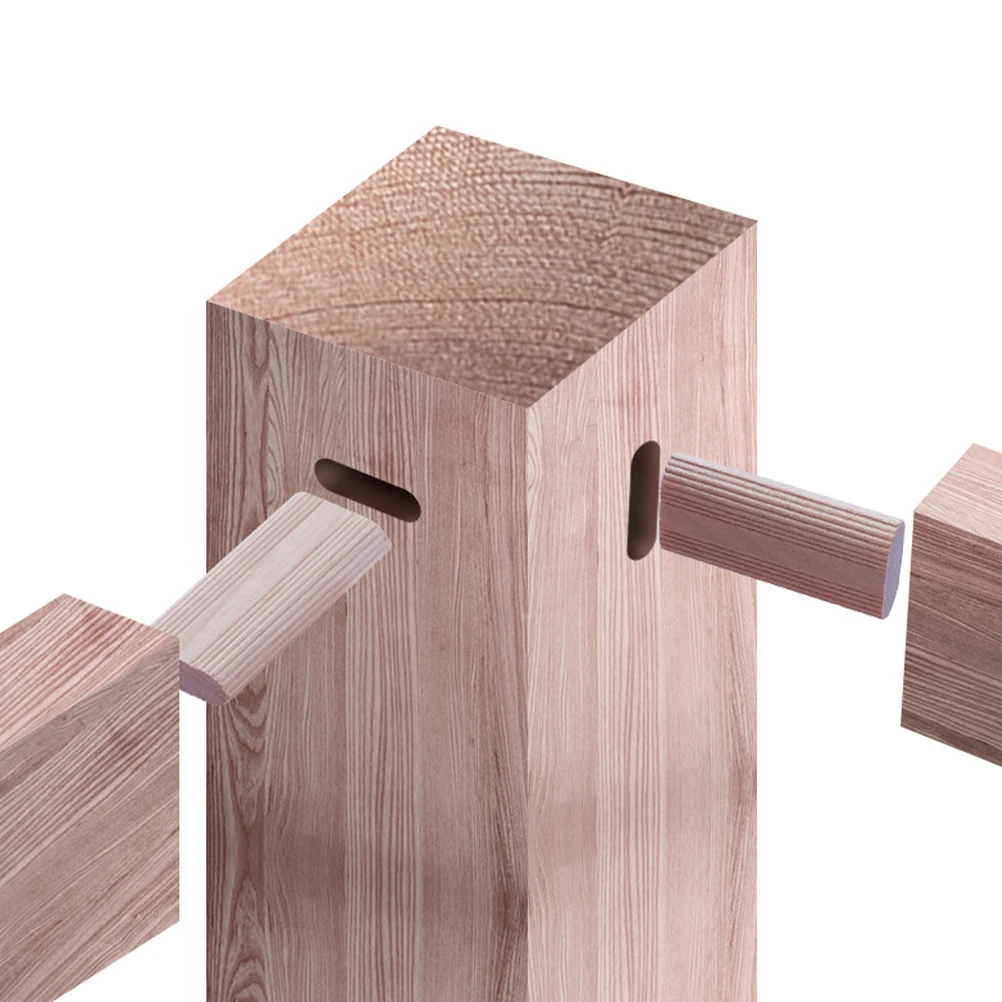 

50pcs Wooden Blocks Furniture Dowel Wood Craft Dowels Fixing Chairs Woodworking Repairs Round Dowel Blocks Wood Tenons For