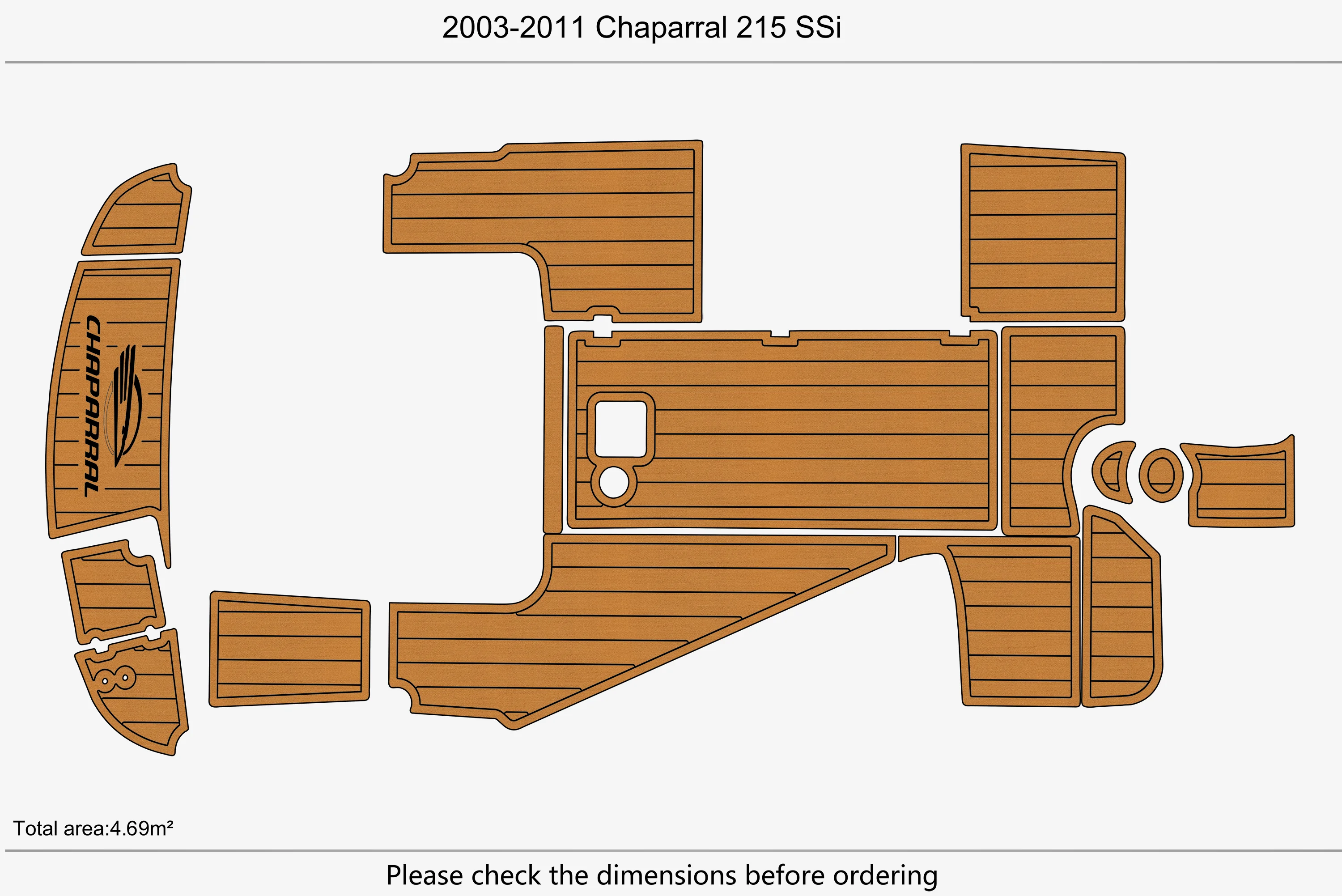 2003-2011 Chaparral 215 SSI One chair 1/4