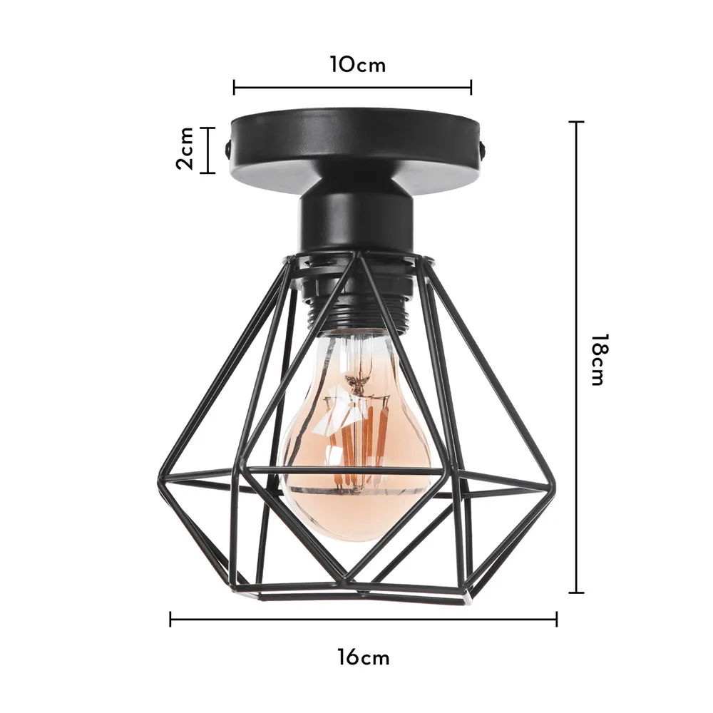 Retro hanglamp ijzeren frame plafondverlichting verf restaurant theehuis kroonluchter binnen smeedijzeren moderne hanglampen