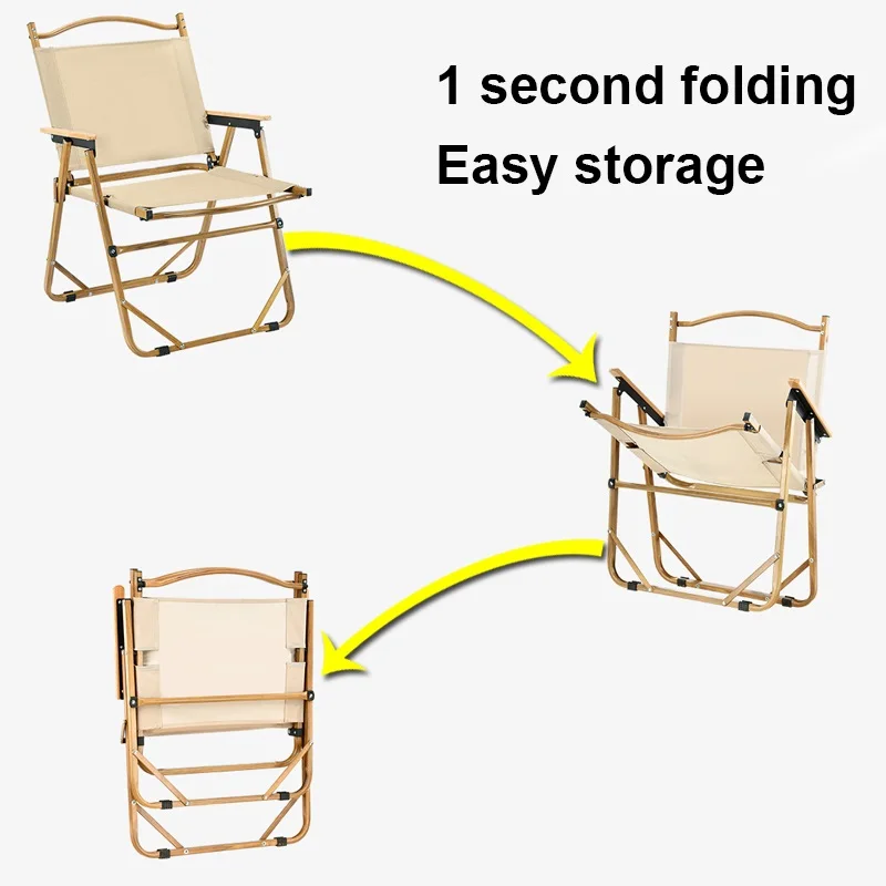 Camping Chair Folding Oxford Cloth Portable Leisure Chair Outdoor Picnic BBQ Beach Fishing Backrest Seat Camping Equipment