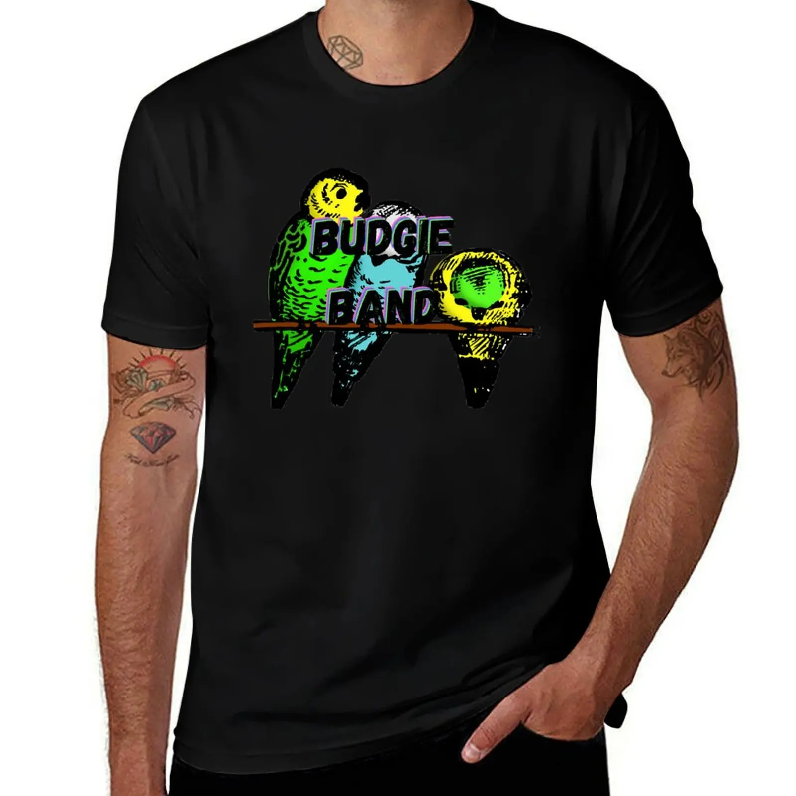 

Dark Red Tuor budgie band T-Shirt man t shirts cotton t shirt man designer T-Shirt