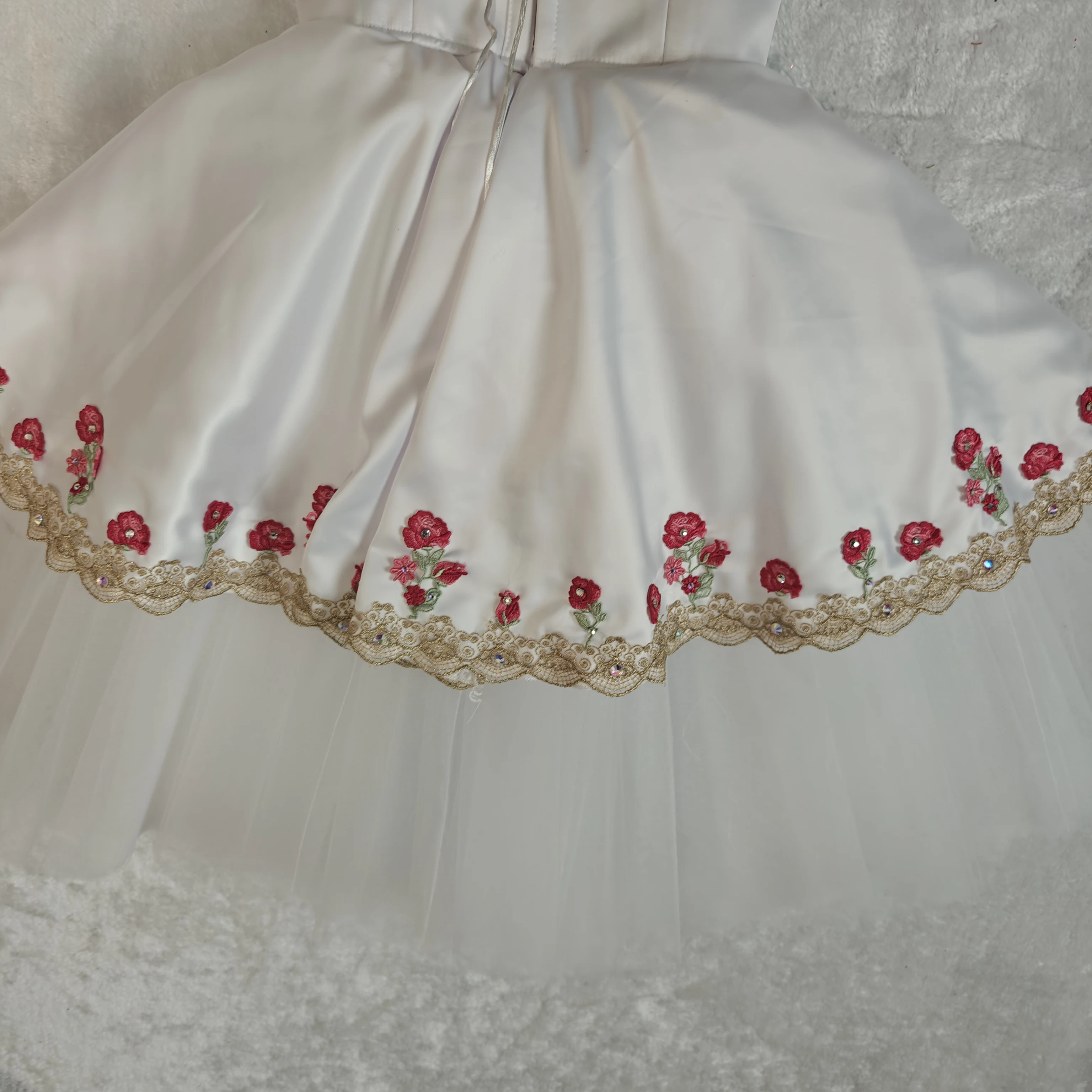 BT01586 Bambini Ragazze Bambini Donne Abbigliamento da prestazione per adulti Camicia lunga da cupido bianco Costumi da tutu di balletto