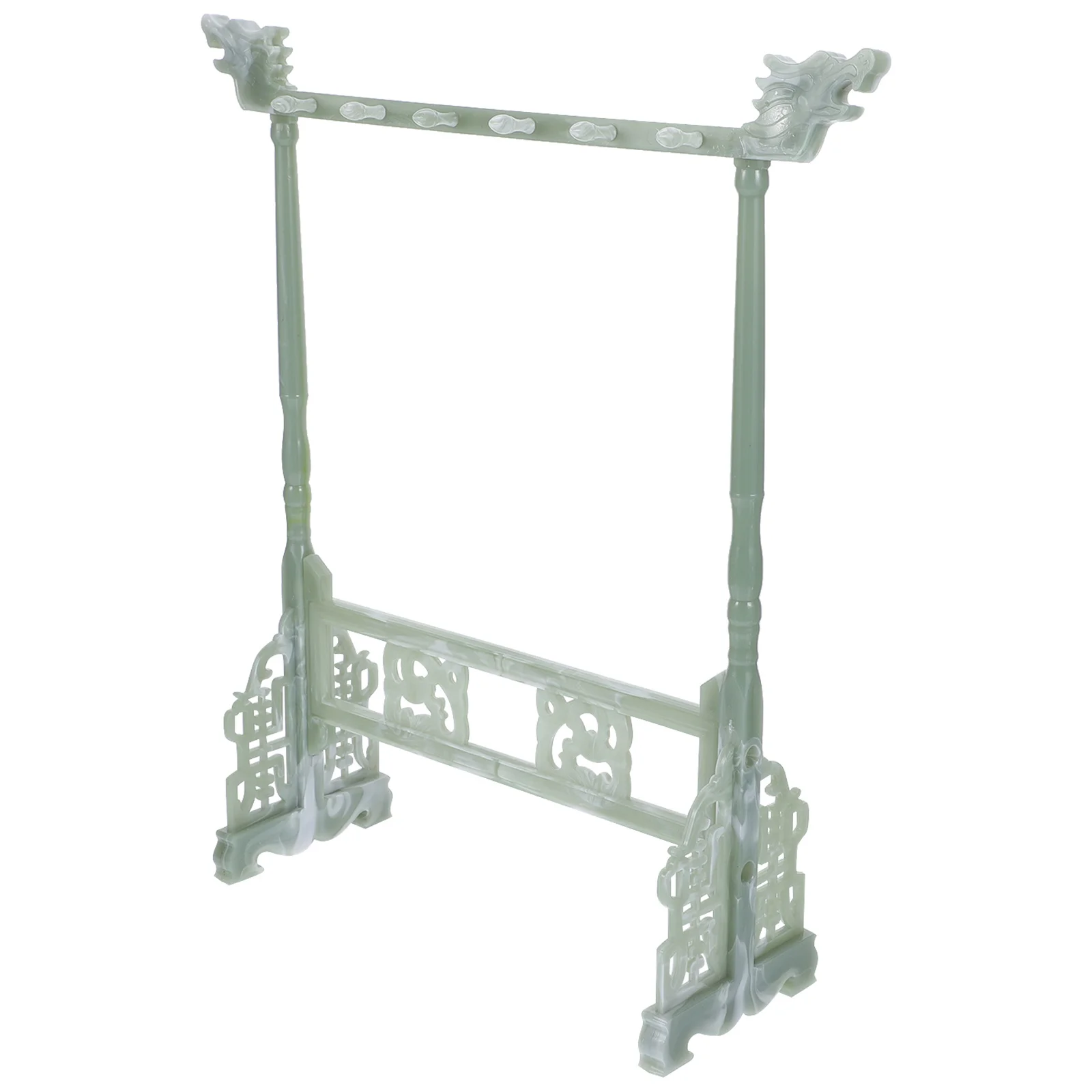 حامل فرشاة الخط البلاستيك صف مزدوج رف معلق لأقلام الرسم بالحبر اليابانية فرشاة التخزين المنظم قلم المنزل #5