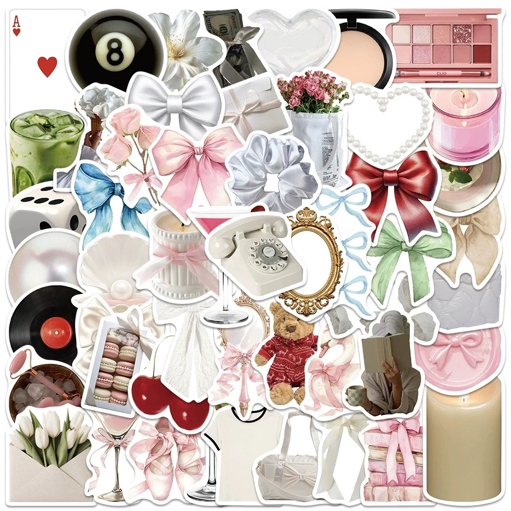 

10/30/50pcs Cute Ins Style Girl Heart Stickers Kawaii Aesthetic Graffiti Decals DIY Suitcase Phone Case Laptop Cartoon Sticker