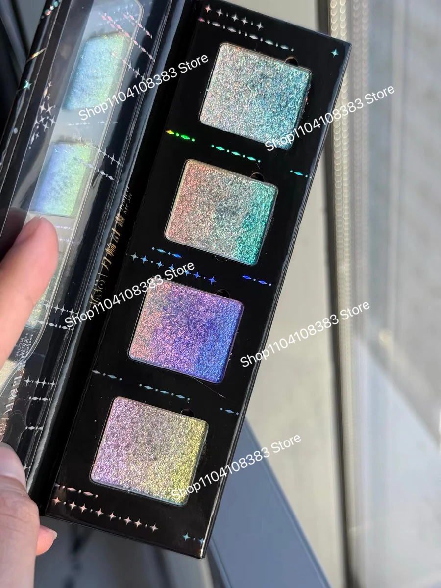 DRAMO 4色アイシャドウ カメレオン シマー グリッター マット アイシャドウパレット 長持ちアイメイク