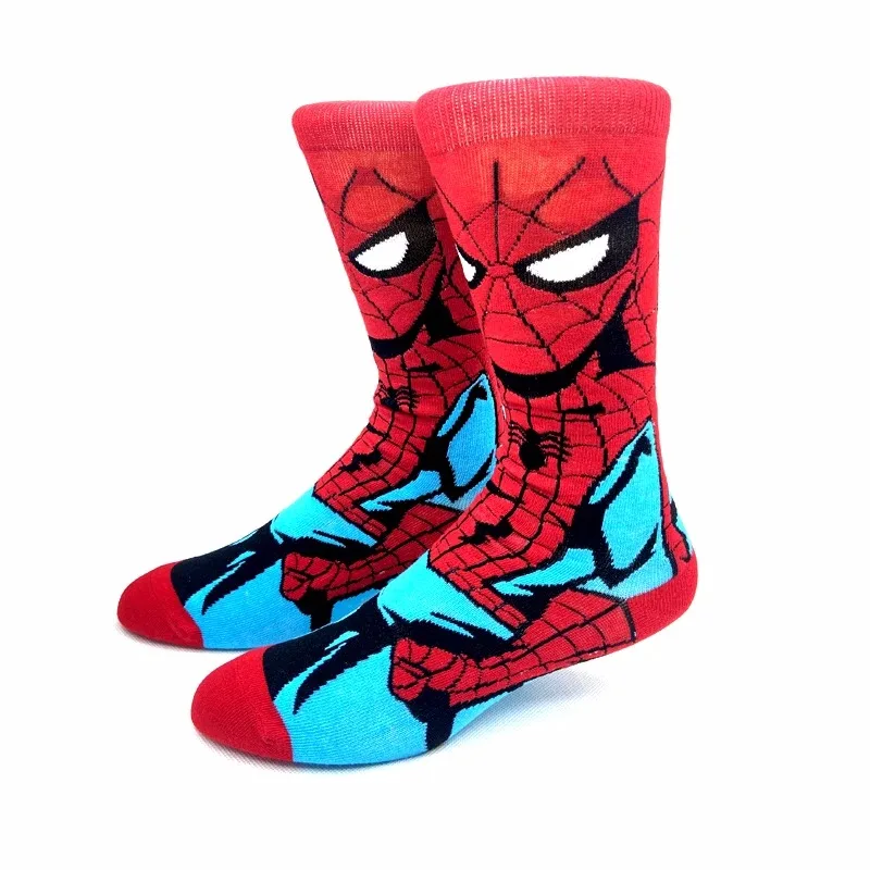 2024 New Anime Marvel Men Socks Long Socks Knee-High Couples cosplay Socks Personality Hip Hop Harajuku Funny Socks for Women