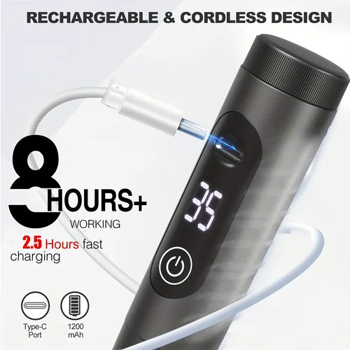 Imagen 2 del producto Taladro eléctrico para uñas de 35000RPM, lijadora de uñas inalámbrica para esmalte de uñas, lima de uñas portátil recargable para Gel acrílico