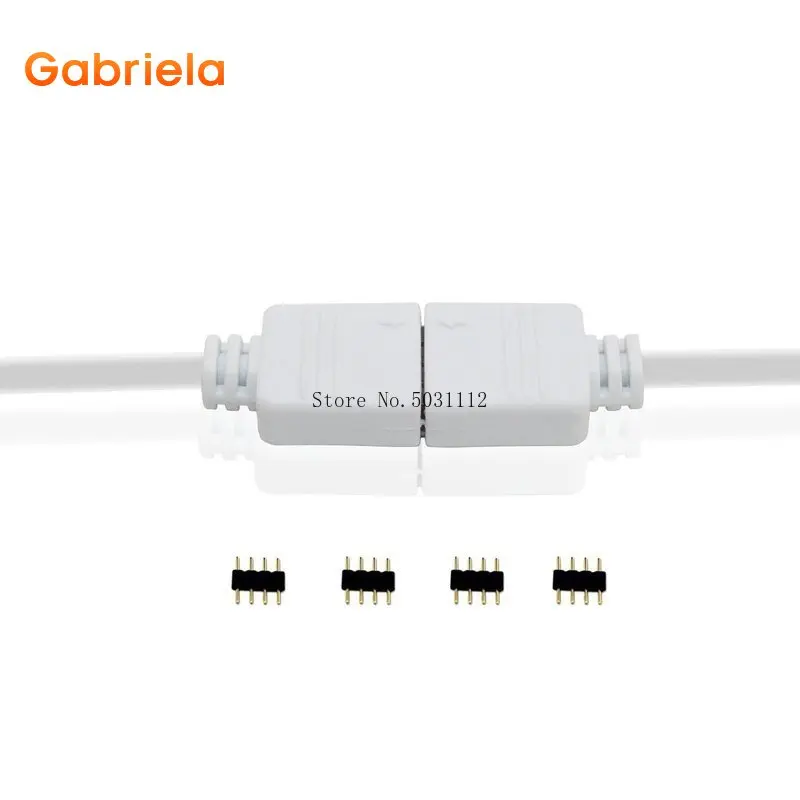 4-Pins Rgb Connector Kabel 1 Tot 2 3 4 5 6 8 Female Naar Female Splitter Connector Verlengkabel Voor 3528 5050 Rgb Led Strip Light
