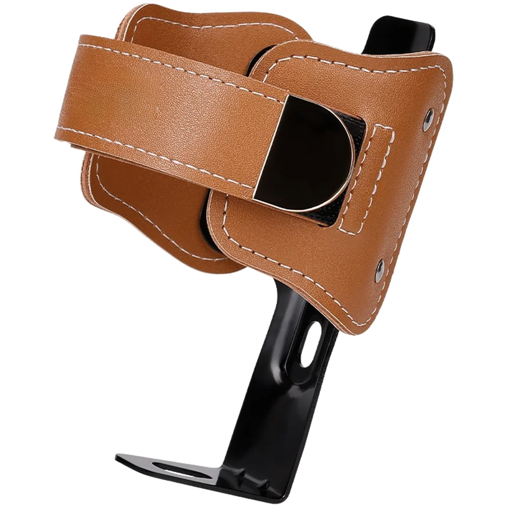 Leather Bike Water Bottle Cage Anti Shake No Drill Aluminum Alloy Cup Holder For Mountain Road Cycling Bicycle Parts Accessories
