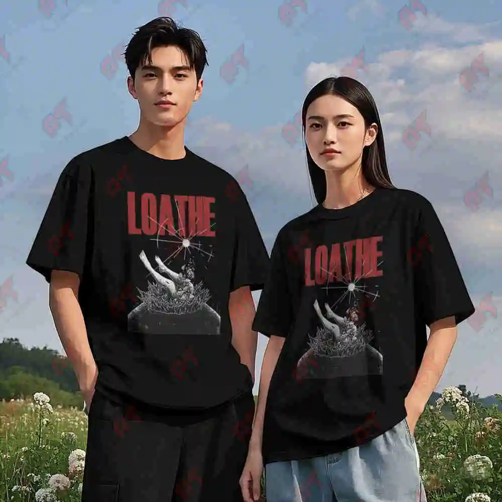 Loathe Band Short Sleeve Tee 100% Cotton T-Shirt view 3