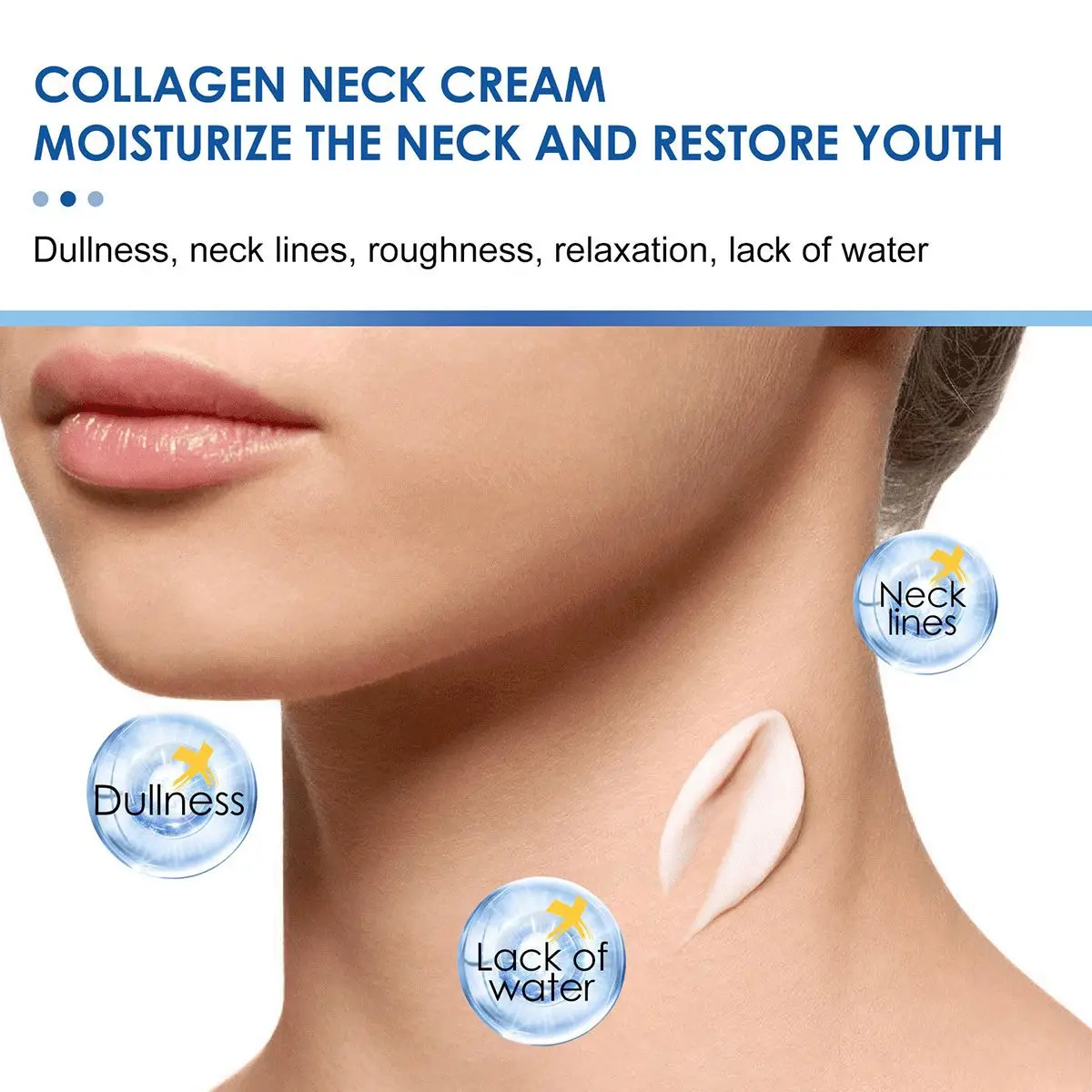 anti-aging moisturizer for neck and décolleté, double chin reducer, skin tightening cream crema aclaradora de piel