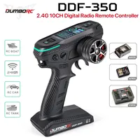 DUMBORC DDF-350 10CH RC Transmitter  10 Channel 2.4Ghz Digital Radio  Remote Controller with Receiver with HD Screen