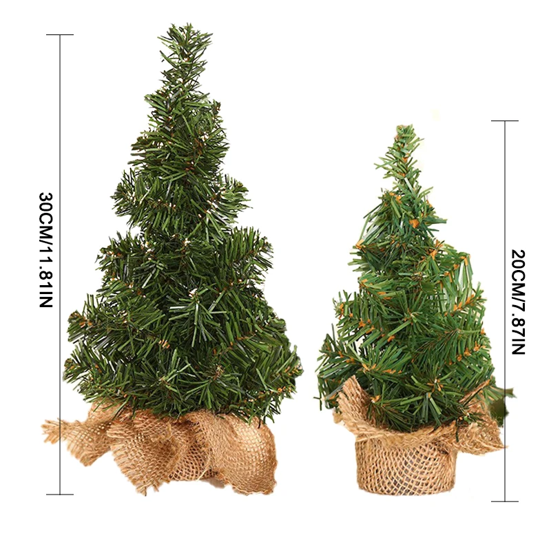 1PC 20/30CM Christmas Tree Desktop Mini Christmas Tree Home Decoration DIY Handicrafts New Year Christmas Party Decorations