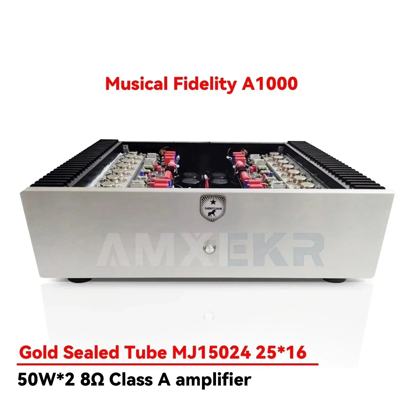 

Усилитель мощности AMXEKR 50 Вт*2, класс A, на транзисторах MJ15024/25, Hi-Fi аудиоусилитель высокой мощности, аналог Musical Fidelity A1000