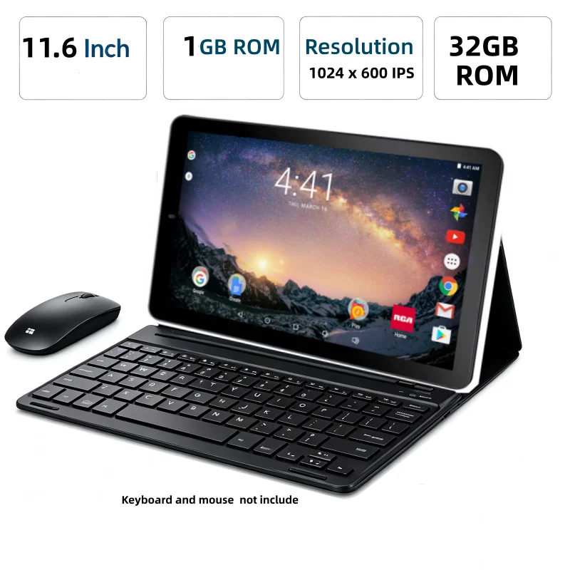 11.6 Inch T10 Android 5.0 RAM 1GB ROM 32GB Dual Camera USB 3.0 WIFI Mini HDMI-Compatible Tablet PC RCT6513 MT8127 Quad Core