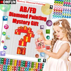 HOMFUN Fairy Dust AB Mystery Diamond Painting Photo Custom Diamond Painting 5D fai da te resina diamante ricamo decorazioni per la casa