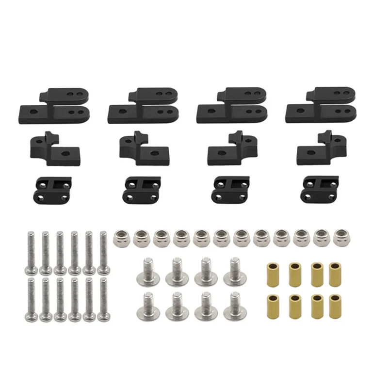 Eccellente-1 Set di accessori per sospensione con smorzamento a molla a balestra per parti di aggiornamento per auto RC 1/16 WPL B24 4WD