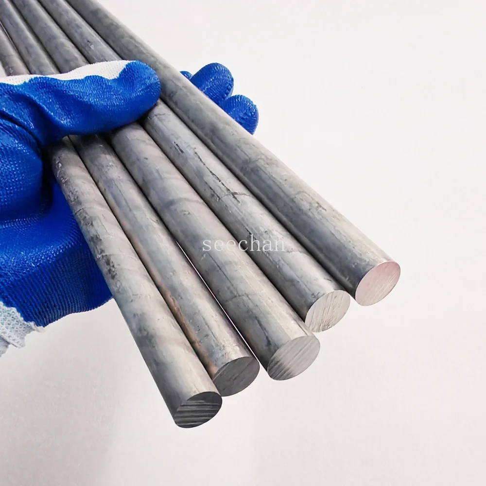 7075 Aluminum Rod Hard Round Alloy Rod CNC Metal Diameter 5mm 6mm 8mm 10mm 12mm 14mm 15mm Solid Aviation Aluminum Bar Machining