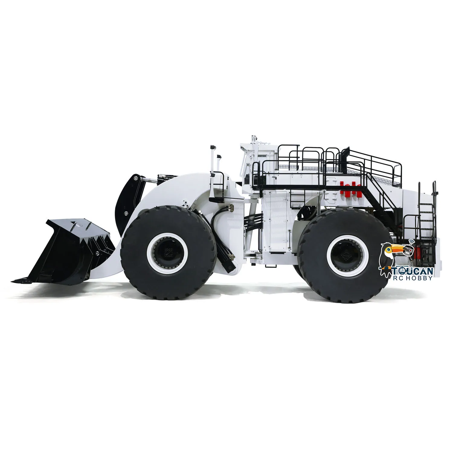 L2350 1/14 Scale RC Hydraulic Loader 150KG Giant Remote Control Car Model Heavy Duty Machine with Light Sound Set Smoke Unit Toy