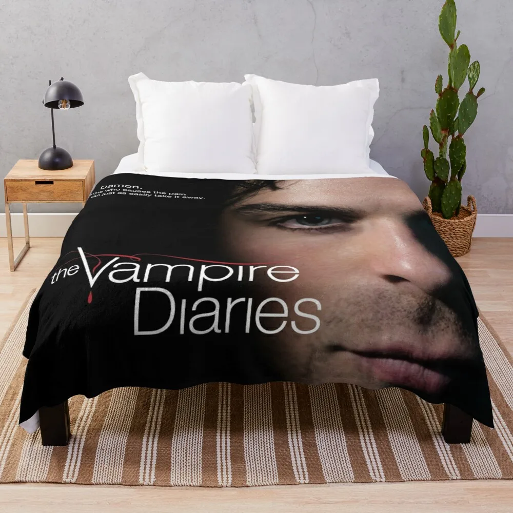 gambar ian cover somerhalder make drama Throw Blanket throw blanket for sofa Sofa Quilt Custom Blanket