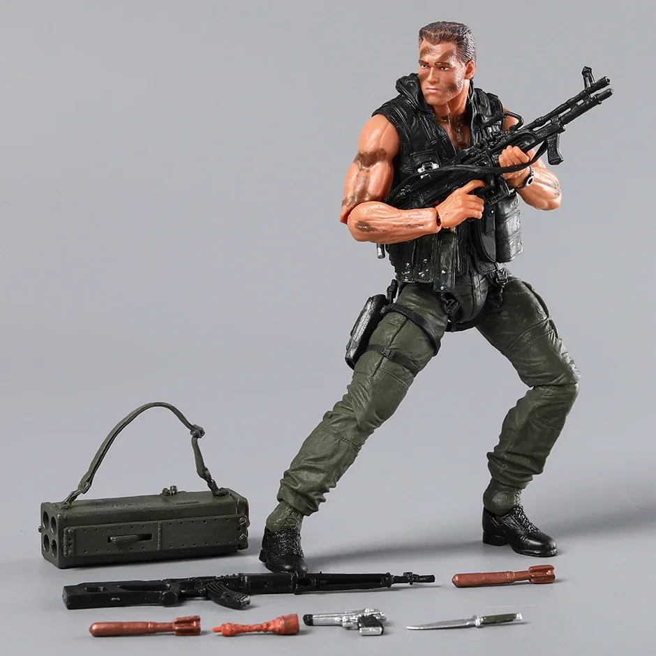 NECA Commando 30th Anniversary Ultimate John Matrix Action Figure Collectable Joints Moveable Model Toy