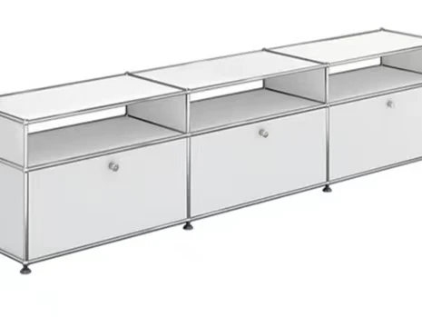 

Многофункциональный белый шкаф для телевизора