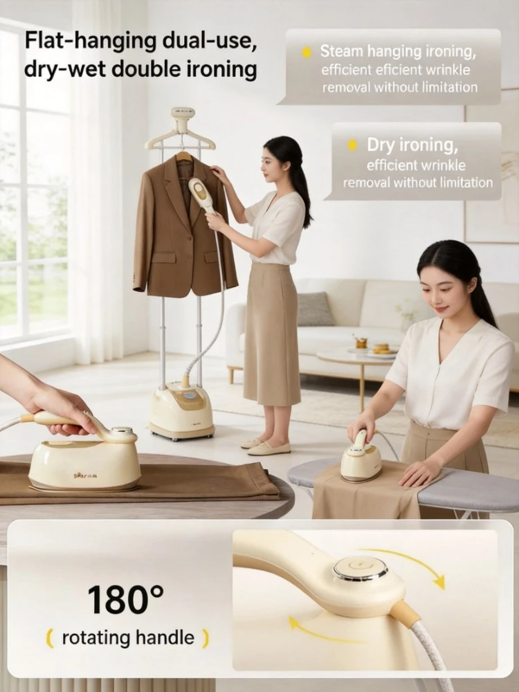Portable Steam Garment Ironing Machine, Mini Household Electric Iron 220V for Dormitory Use