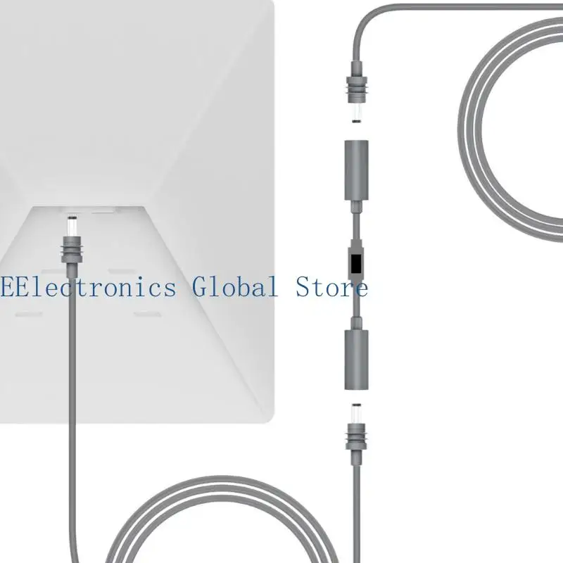 462B DC552 Outlet Adapter Cable For Travel Internet Device Immediate View