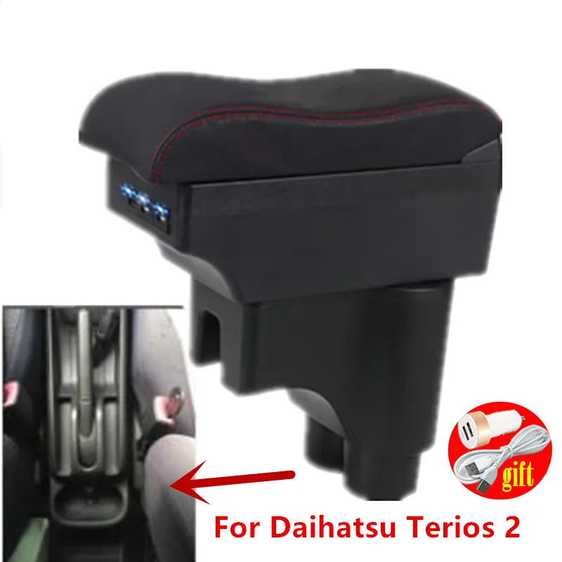 For Daihatsu Terios 2 Armrest box For Daihatsu Terios 2 Central Storage box Interior Retrofit USB charging Car Accessories