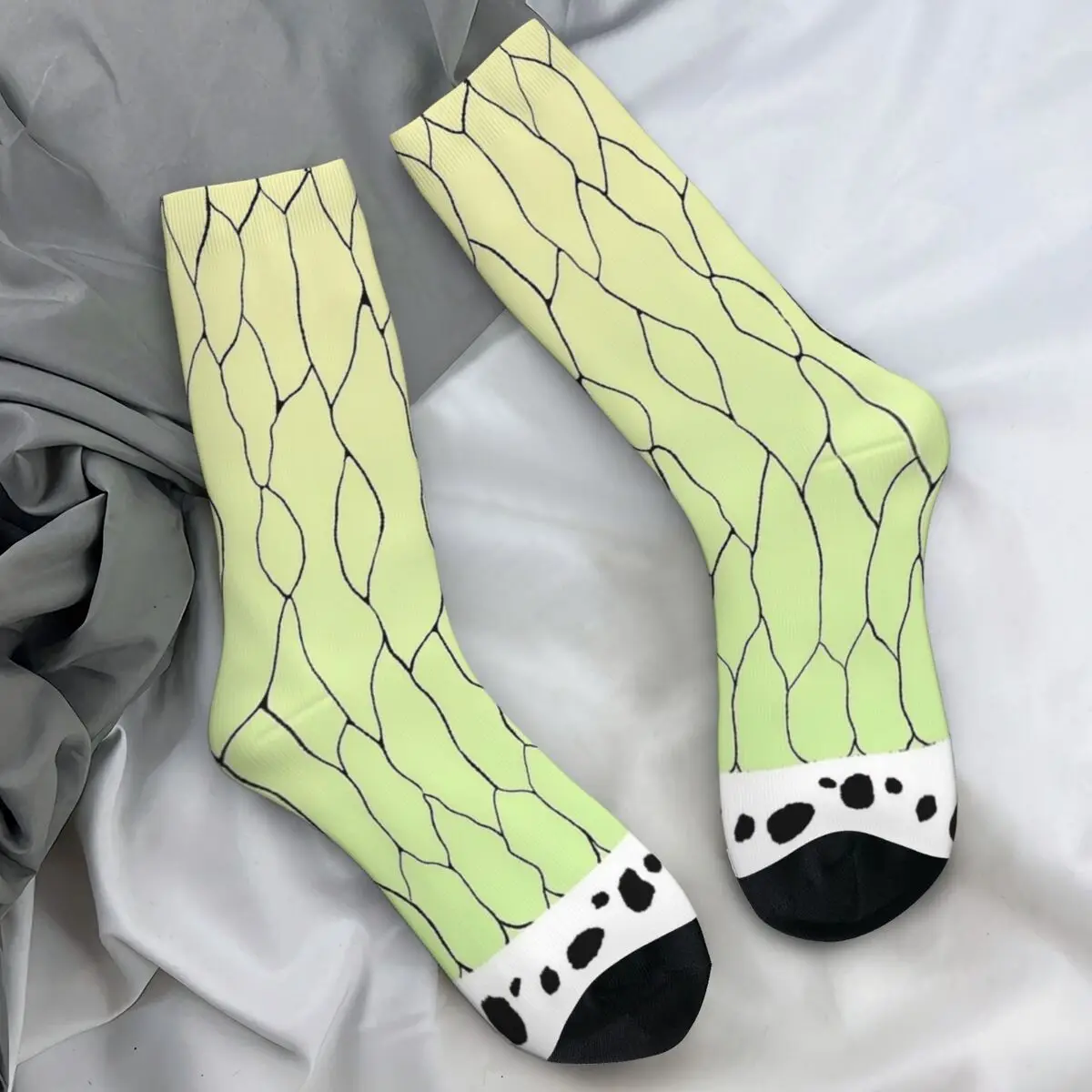 Shinobu Kochou Butterfly Stockings Demon Slayer Kimetsu No Yaiba Anime Socks Autumn Non Slip Socks Skateboard Medium Soft Socks