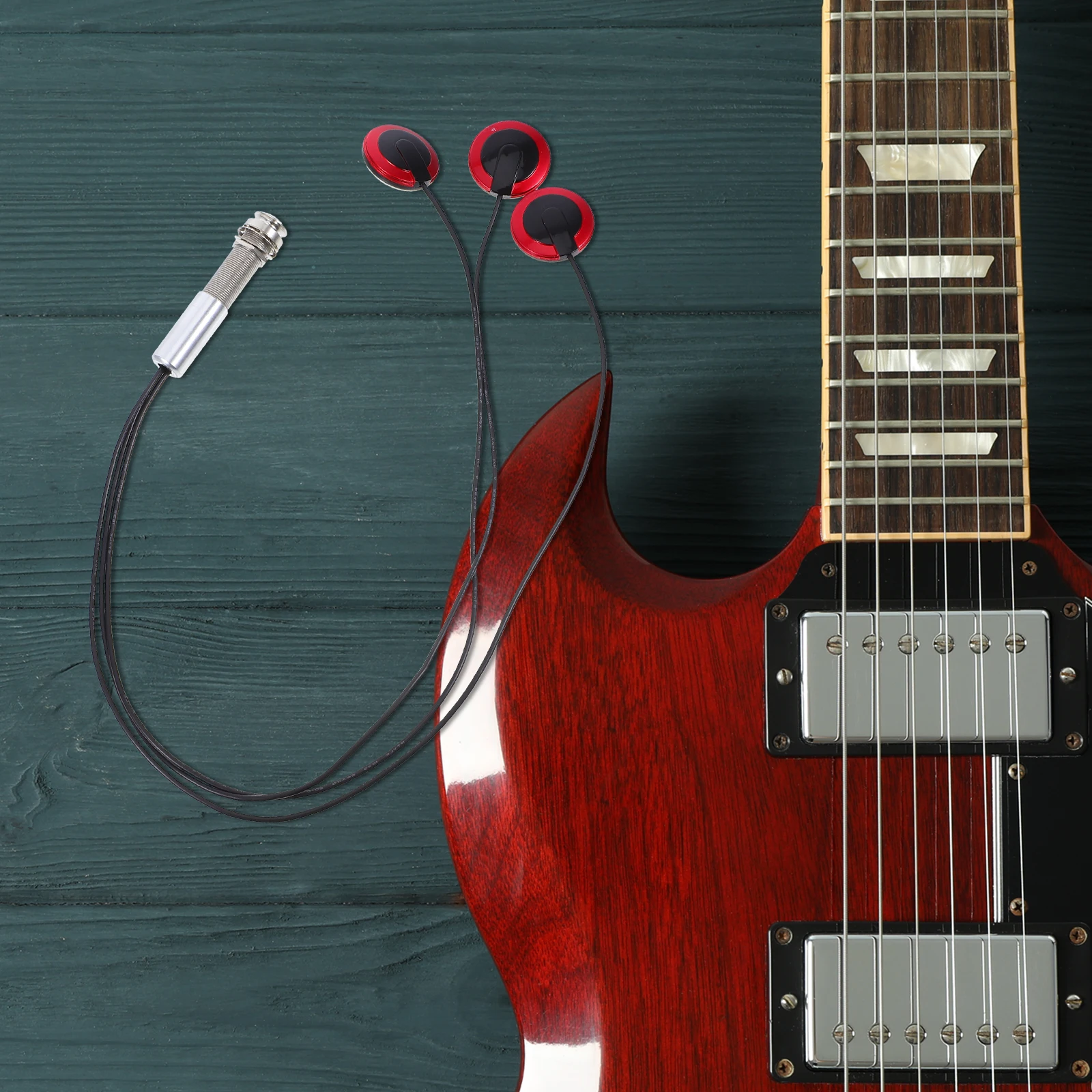 

Guitar Pickup High Sensitivity Transducer For Kalimba Bass Banjo Folk Acoustic Instruments Easy Install Durable Sound