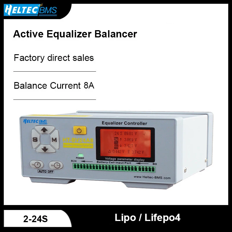 2-24S 8A Active Equalizer HeltecBMS Balancer Lifepo4 Lithium Lipo Equalizer equipment Gourp Balance Battery Repair