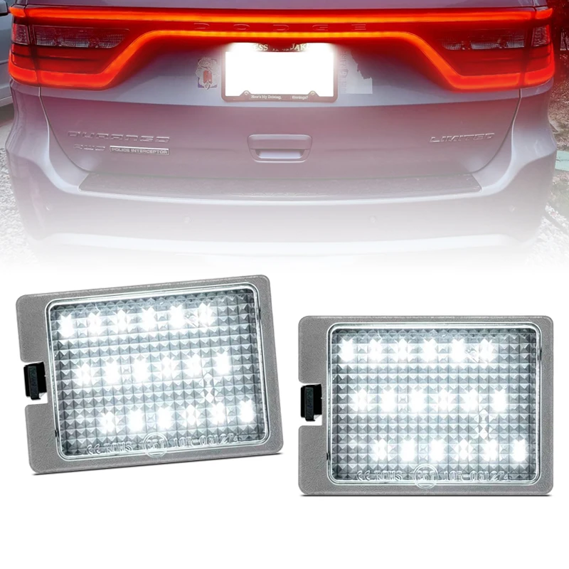 2Pcs For Dodge Durango 2014 2015 2016 2017 2018 2019 2020 2021 2022 2023 LED Number License Plate Light