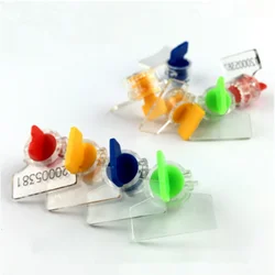 20pcs Easy to Use Water&Electric Meter Seal Lead Seal Anti-theft Without Wire Button Shape Red Yellow Blue Green