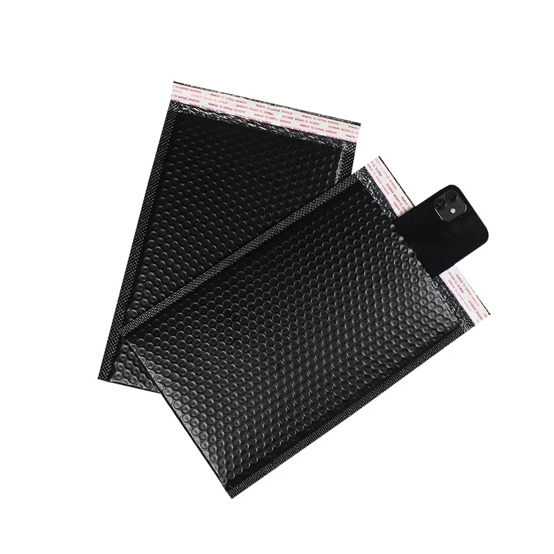 50pcs Black 15*19cm Poly bubble Mailer envelopes padded Mailing Bag Self Sealing