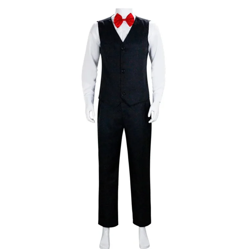 Jigsaw Killer Cosplay Nette Horror Movie Saw Costume, Tenues pour garçons et hommes adultes, Halloween, Carnaval, Déguisement de fête, Roleplay imbibé OA