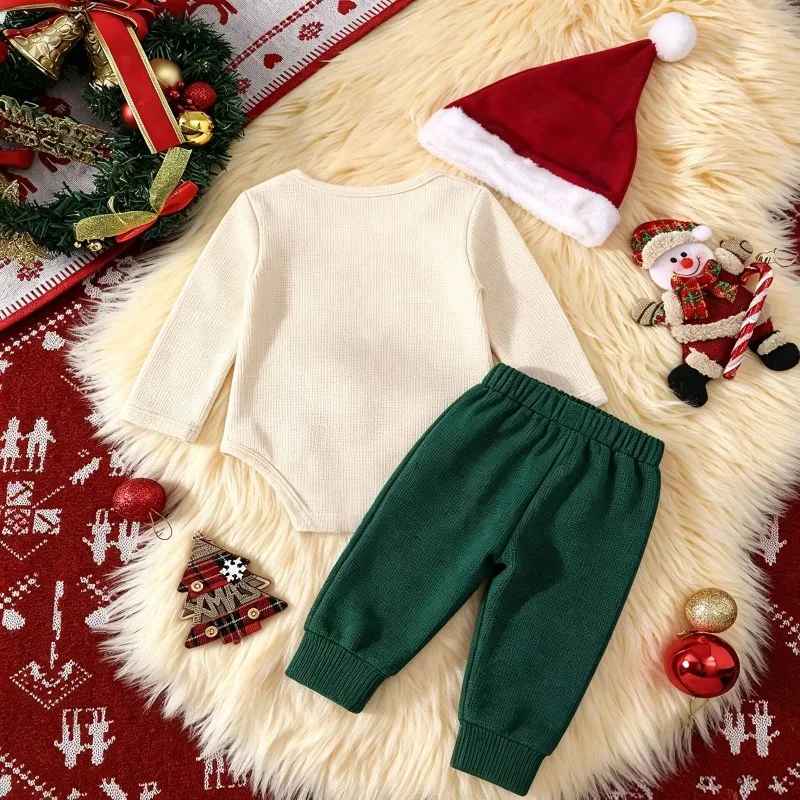 2Pcs Toddler Girls Christmas Set Plaid Lapel Embroidered Long Sleeve Top Plaid Ruffle Bow Decor Pants Kids Holiday Party Outfit