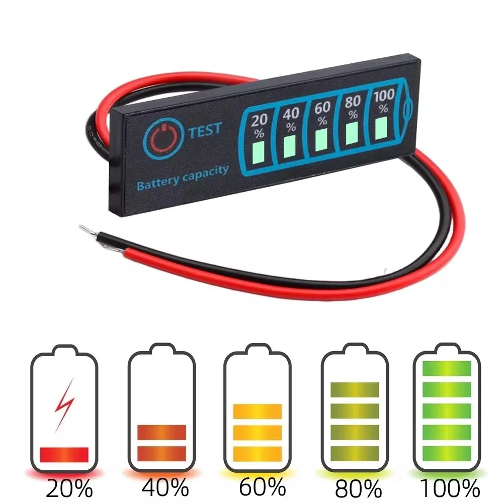 DC5V-30V 2-8S battery Level Indicator Li-ion battery Li-Fe-Phosphate battery capacity display tester