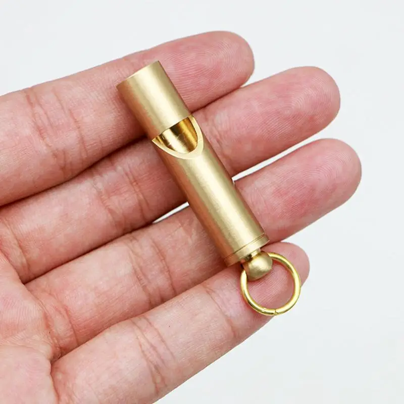 Brass Outdoor Survival Whistle Equipment Army Fan Supplies Retro Referee Brass Whistle Pure Brass Survival Whistle