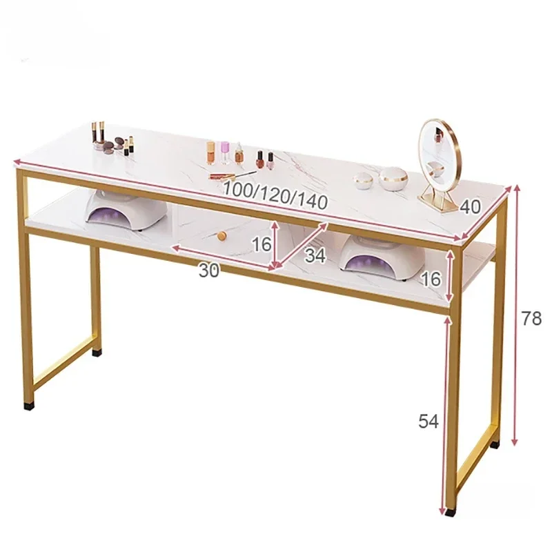 Nordic Home Furniture Nail Tables Minimalist Commercial Manicure Table Light Luxury Designer Professional Beauty Salon Workbench