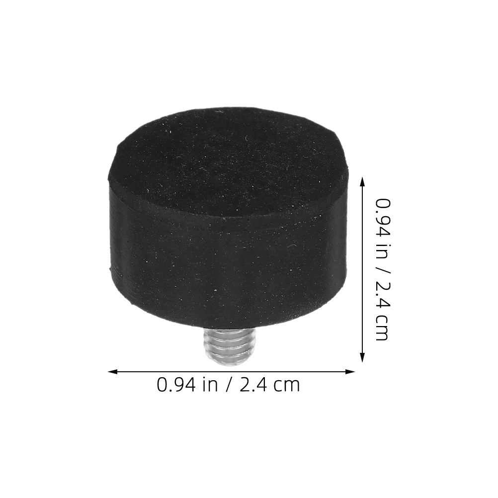 12pcs Anti-slip noise-reducing Soft Rubber Foot Pads M6 Adjustable Furniture Levelers Screw In Threaded Furniture Legs For Chair