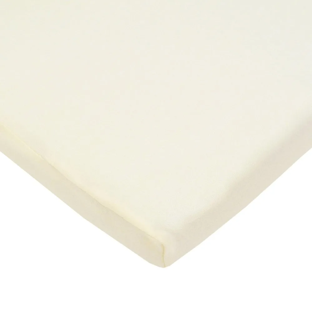 

American Baby Company 15" x 33" Fitted Bassinet Sheet, 100% Natural Cotton Jersey Knit, Cream, Soft Breathable