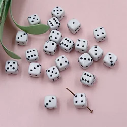 20pcs/Lot Acrylic Dice Beads Square Multicolor Shape Cubic Loose Spacer Beads forJewelry Making DIY Necklace Bracelet Accessory