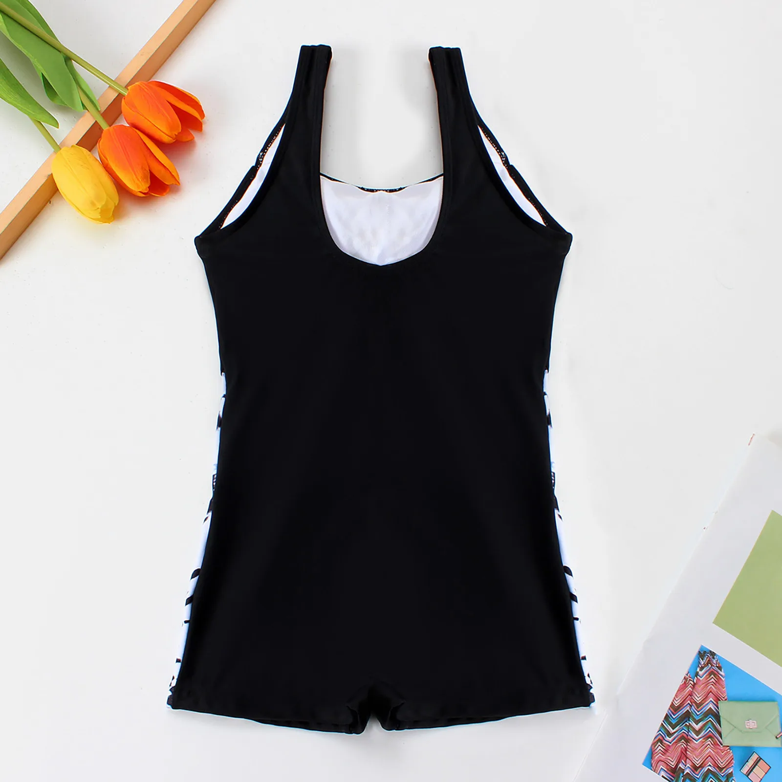 Two Piece Girls Bathing Suit Toddler Girls Sleeveless Printing Beach Bathing Baby Suit Little Girls Cover Ups For Swimwear 7