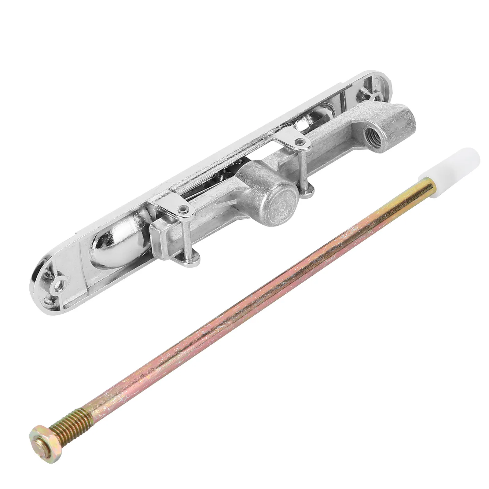 

Stainless Steel Door Latch with Built-in Compression Spring Heavy Duty Alloy Iron Construction for Sliding Bathroom Barn