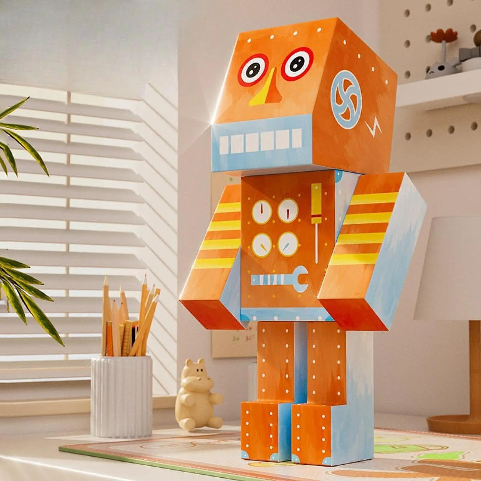 Handmade DIY Toy Paper Craft Robot Paper Toy for Adults Boys Girls Kids