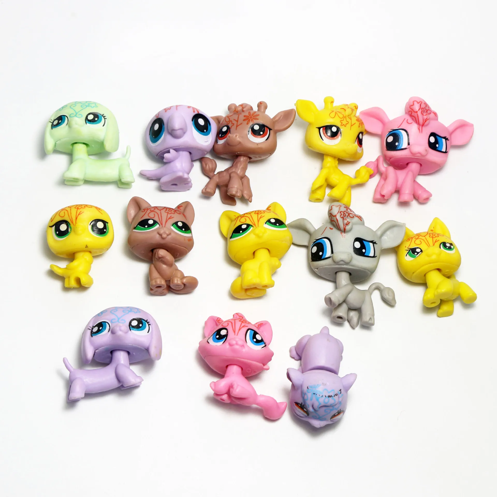 Littlest Pet Shop figura modelo para meninas, envio aleatório 4-5cm, coleção Animal Dog Cat