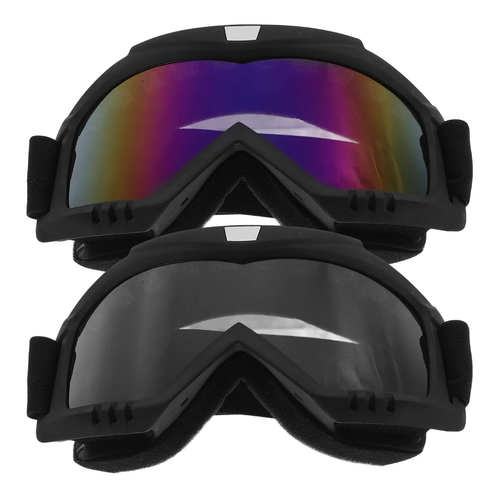 

2 Pairs Glasses Safety Cycling Goggle Motorcycle Accessories Outdoor Sports Windproof Cycling Glasses Protective Eyewear